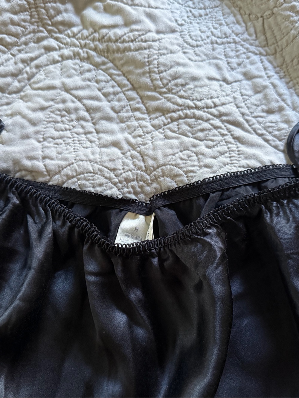 Black 100% silk Slip Skirt - Nordstrom Whimsigoth, fairygoth, darkfem, witchy - Picture 2 of 3